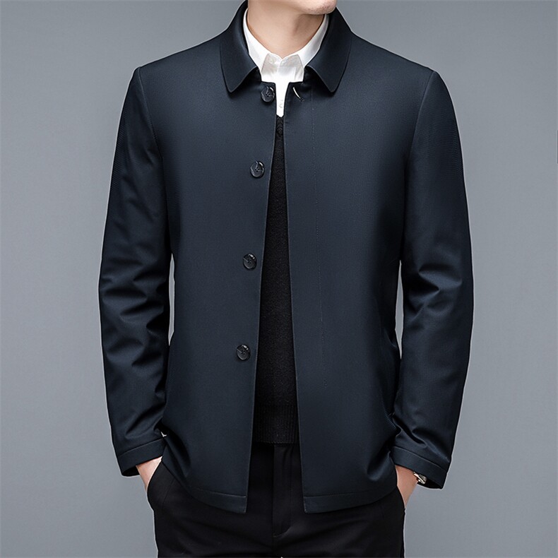 CXY215钱塘2020-2中年男士商务休闲冬季厚款百搭薄款羽绒服P160图片
