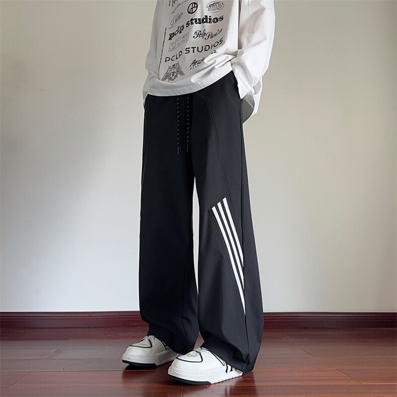 抖音品质秋季新款斜杠设计宽松休闲冲锋裤B315-K113-特P35控68,男装休闲裤,电商B315