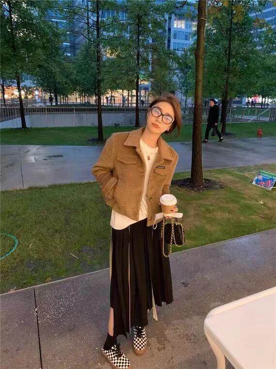 呢料短外套，女装短外套，IC(4F)