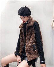 皮毛马甲，女装马甲，艾酷欧派