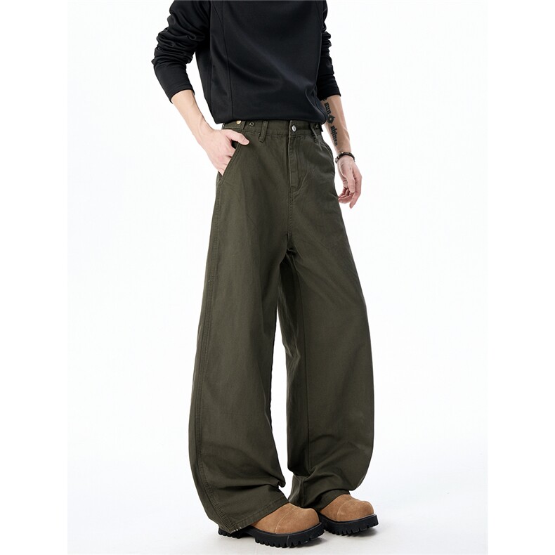 C315-XT098秋冬珠帆布洗褪面料腰部调节扣休闲裤(P50X88)7，男装休闲裤，电商C315