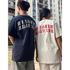 H0706-P35前后全刺绣休闲宽松短袖T恤男女同款，女装T恤，星座617A-2