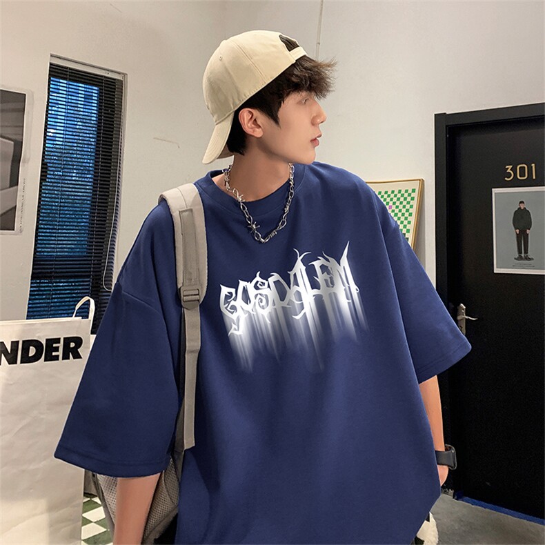 量大优供视频220克美式短袖t恤T2985得物直播有280克品质,男装T恤,电商A486