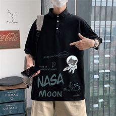 PL57187-P35翻领短袖polo衫男大码胖子半袖t恤男有领保罗衫模特，男装Polo衫，电商A040