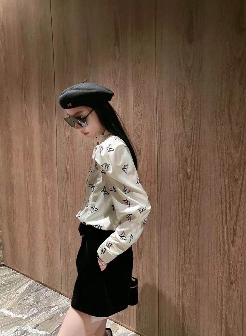 【现货】设计师款小蝴蝶衬衫，女装衬衫，色调轩