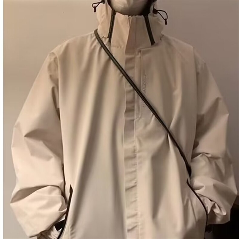 DW191-P65新款连帽冲锋外套男女春秋机能风防水夹克潮-网图现货,男装风衣,星座603-2