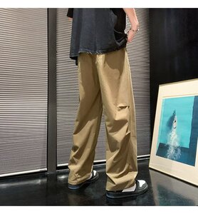 夏秋季新款休闲裤男韩版潮流ins宽松帅气百搭阔腿裤218-1-A160P32图片