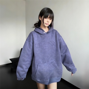 抖音904-2-CD612-P60加绒P70控98重磅卫衣连帽外套重磅男女潮图片