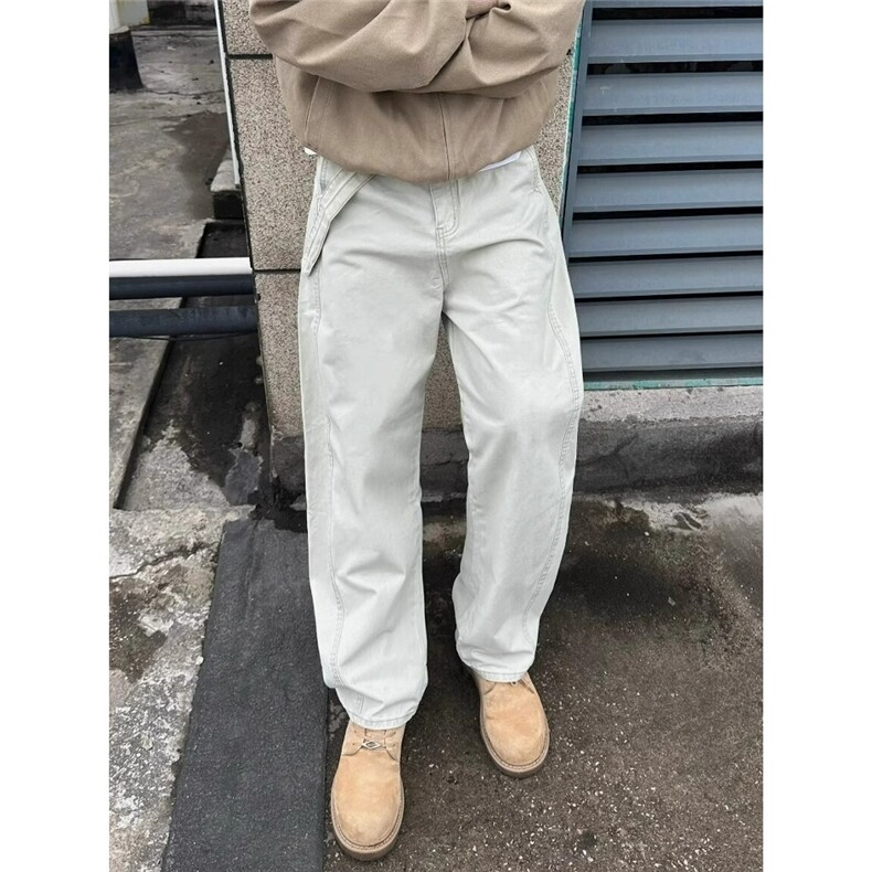 新款美式复古弯刀直筒牛仔裤男士时尚百搭宽松休闲裤AD806-P52,男装牛仔裤,星座208-5