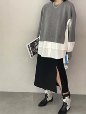 雷洛奇丽—秋装拼接卫衣，女装卫衣/绒衫，雷洛奇丽