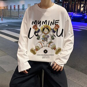 CX23-P25大码长袖t恤男春季新款打底衫男港风圆领卫衣男,男装T恤,电商B367