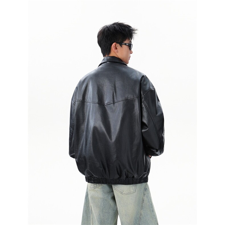 复古美拉德PU皮机车服外套WT2553-P80-控148,男装工装外套,星座609