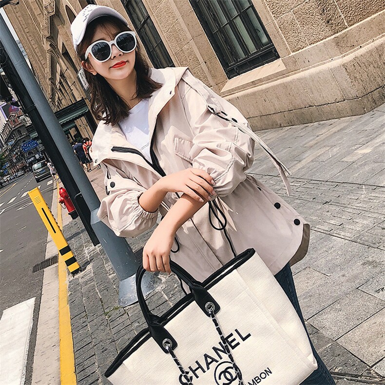 矮个子休闲风衣女短款2023秋装新款韩版卡其色中款显高春秋小外套图片