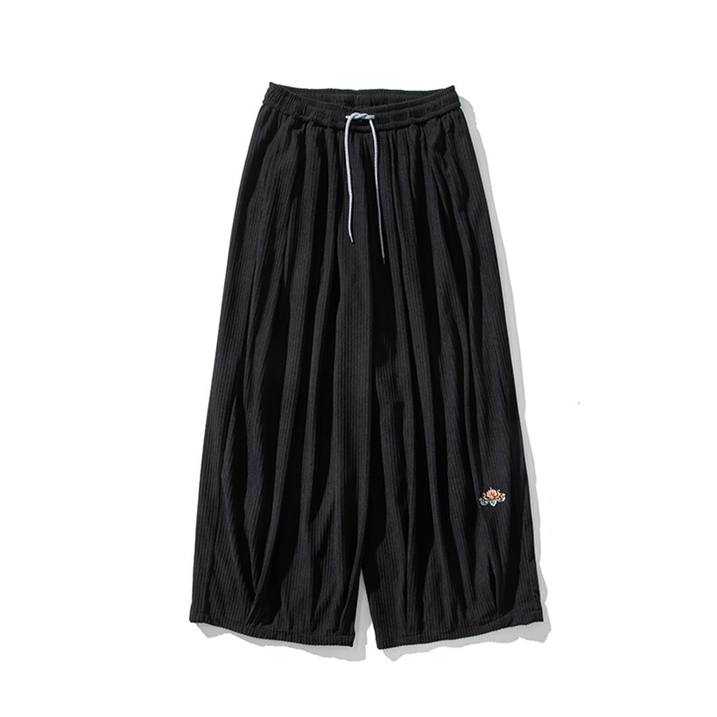 秋装大码风灯芯绒阔腿裤日系哈伦休闲长裤中性加厚K275/P70,男装休闲裤,钱塘713