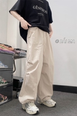 高街美式工装裤男宽松直筒显瘦阔腿裤伞兵裤子XZ211-1-K2333-P55，男装工装外套，星座211-1