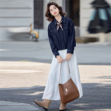 2025年秋季新款衬衫领短外套，女装短外套，慕依路