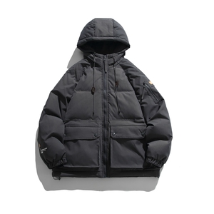 外27-2GANYOU日系工装拉链连帽加厚棉服MY05-P215图片