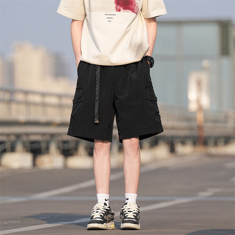 Z5068男士新款夏季松紧腰短裤中腰时尚休闲五分裤男图片