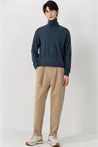秋冬2022高领毛衣男新款韩版修身百搭打底羊毛58333P115图片