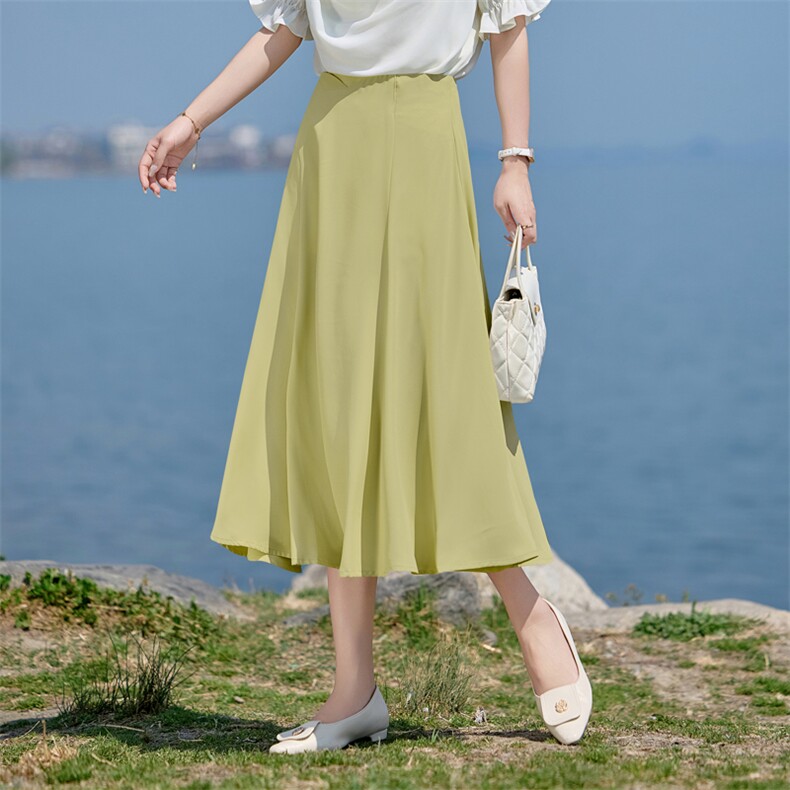 2025夏季新款女装年时尚休闲垃圾桶套头气质减龄潮流百搭,女装半身裙,火爆靓佳人