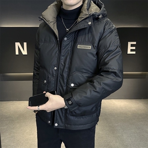 新标冬季男士保暖白鸭绒连帽羽绒服Y2408-P180图片