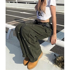 美式复古秋冬季泼墨水洗做旧直筒工装裤女宽松休闲裤子NE07，男装休闲裤，星座1116A（原606A-3）