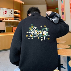 高质量！秋冬高领毛衣加绒加厚翻领针织衫男毛衣FL217-特p38，男装针织衫/毛衣，电商B367