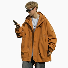 无影墙连帽冲锋衣情侣外套防风防水登山服夹克男JH-J90-P45，男装夹克，星座717