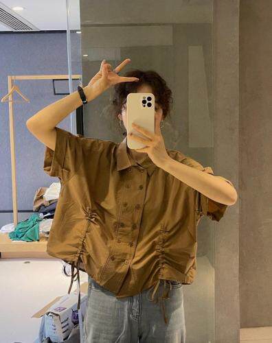 6977抽绳衬衣，女装，续加 XJ