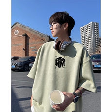 麂皮绒！重磅麂皮绒短袖t恤男JPDX205-特P19控38，男装T恤，电商B367
