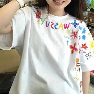 印花短袖T恤 夏季潮流T恤衫 纯棉 310A-4-T102-特批20图片