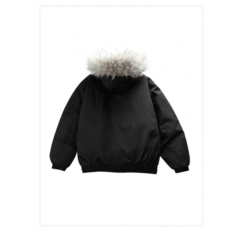 MA725-P105网图潮小牛津情侣派克服毛领冬季加厚外套毛领可拆卸,男装棉衣,星座1611A