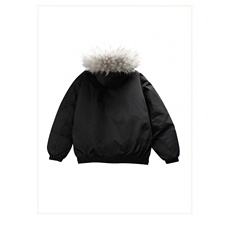 MA725-P105网图潮小牛津情侣派克服毛领冬季加厚外套毛领可拆卸，男装棉衣，星座1611A