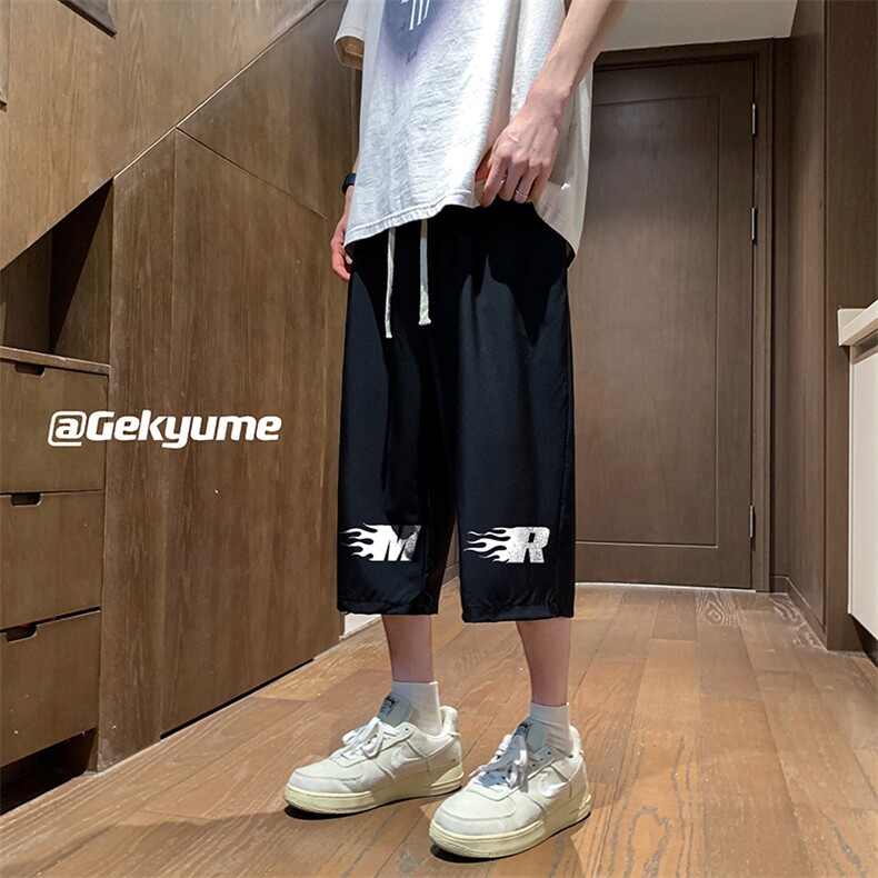 冰丝七分裤男大码速干短裤男五分裤 QK72312-P25图片