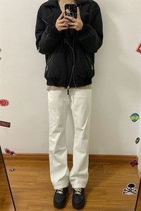 B221 美式ins高街加绒加厚牛仔裤 LK23010-P60 控78 加绒P70 控98图片