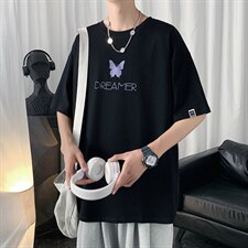 新图数据款仿棉短袖百搭宽松潮流休闲T恤XZ304B-T3052，男装T恤，星座302B-1