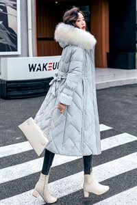 棉衣棉服女中长款大毛领韩版宽松棉袄2021年新款冬季外套袄子图片