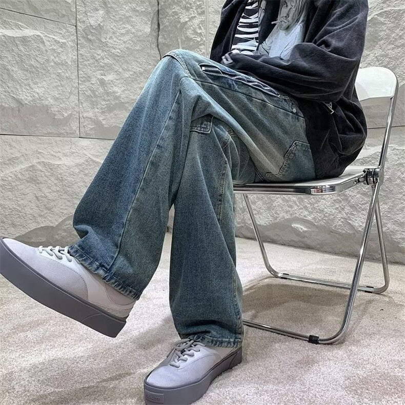 美式牛仔裤男款秋季长裤潮K6073P48,男装牛仔裤,星座1116-2