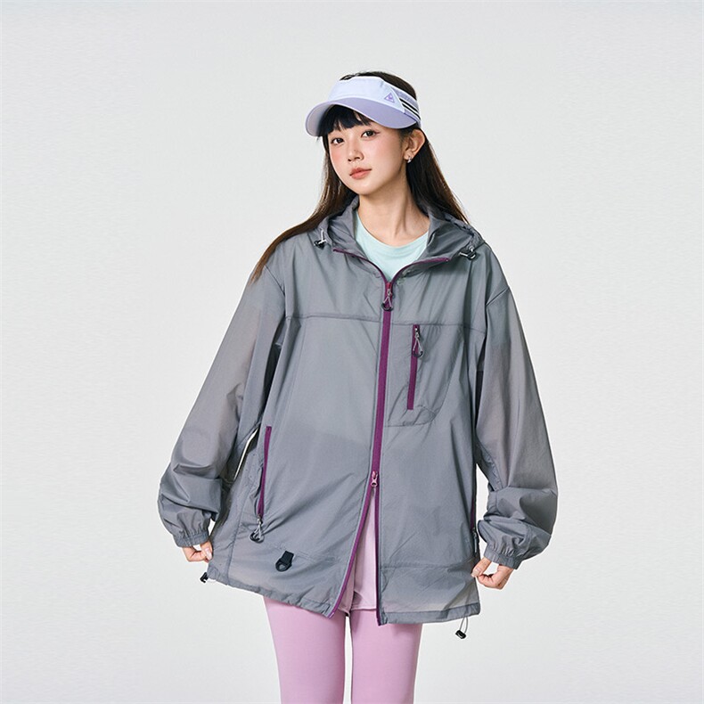 UPF50+有报告凉感轻薄透气宽松大码潮流防晒服DQC659-P48，男装防晒衣，电商B306