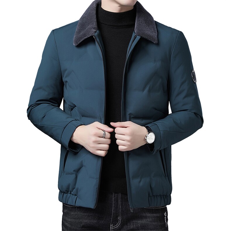 2023新款冬装羽绒服中青年男士加厚保暖防寒翻领外套AJY9617-P210,男装羽绒服,电商B212（原钱塘6029）