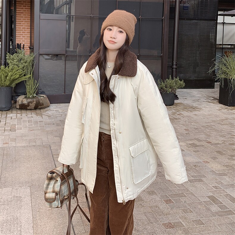 现货 白色羽绒服中长款 2C212-G07-P295-K398图片