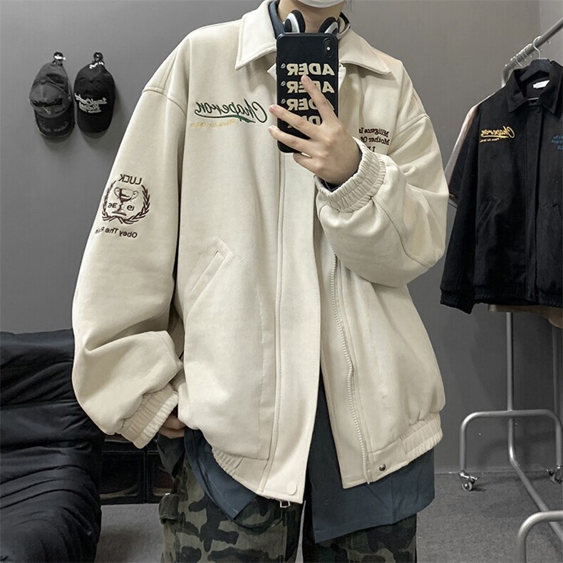 麂皮绒刺绣夹克WT2338-特P75-138加棉特P85-控148,男装夹克,星座609