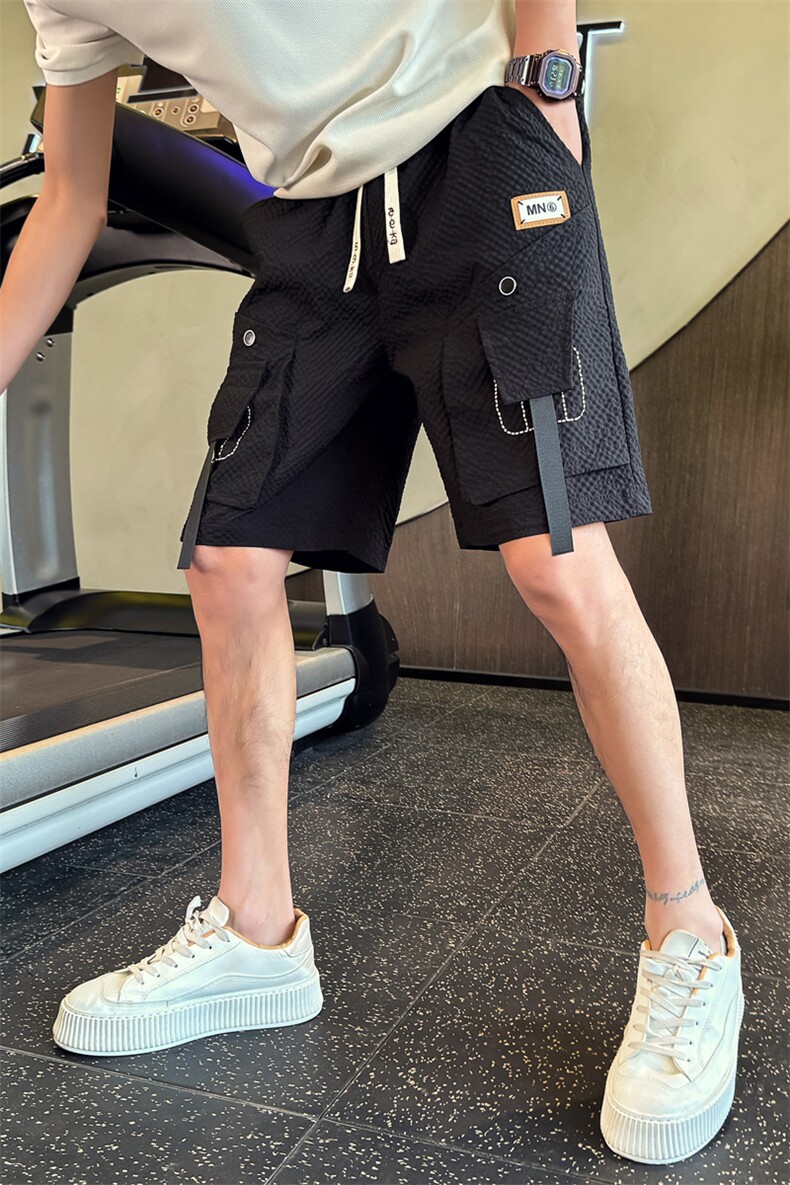 社会小伙夏季男士工装短裤时尚潮流直筒五分裤C208-6706特P35控59,男装牛仔裤,电商C208