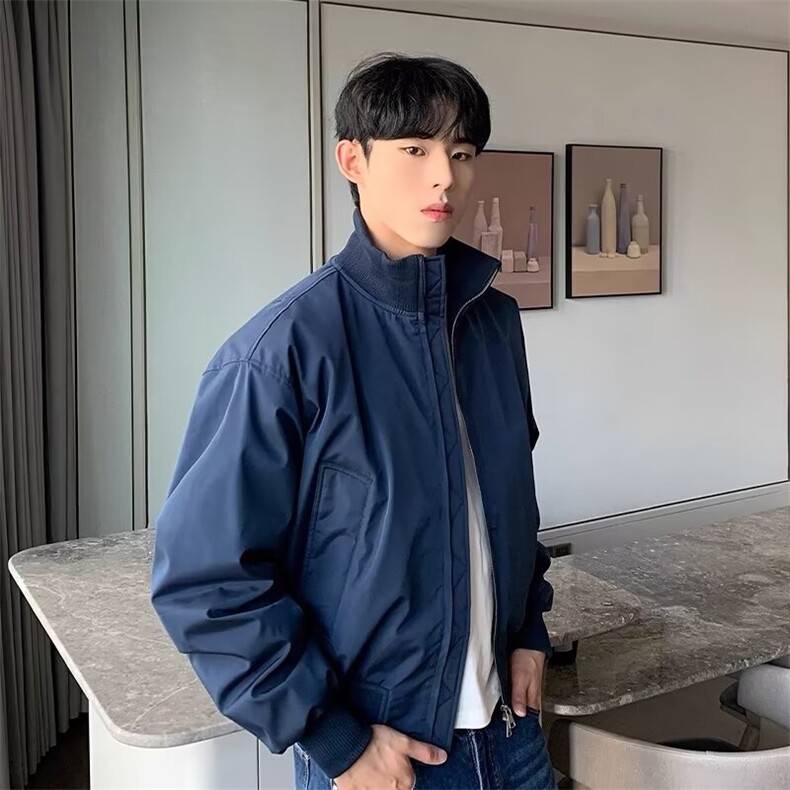 1506/QM61080/P63廓形短款飞行棉服图片