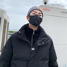 冬季新款假两件棉衣外套宽松休闲立领加厚设计感棉服棉袄~MF223，男装棉衣，星座601-2