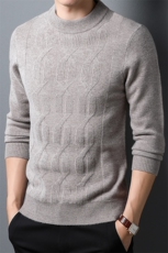 BN8120钱塘2020-2秋冬季新款圆领套头男士毛衣纯羊毛衫P137，男装针织衫/毛衣，钱塘207-2