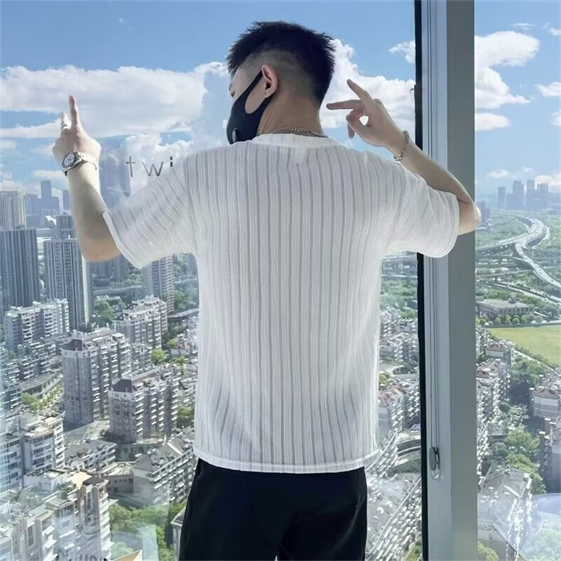 新款男女装时尚短袖宽松潮纯色T恤情侣简约修身潮牌T恤,男装T恤,星座1013