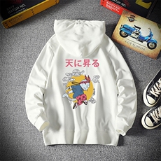 WY2012-P40纯棉连帽卫衣男大码运动帽衫宽松薄外套男麒麟风，男装卫衣，电商A040A
