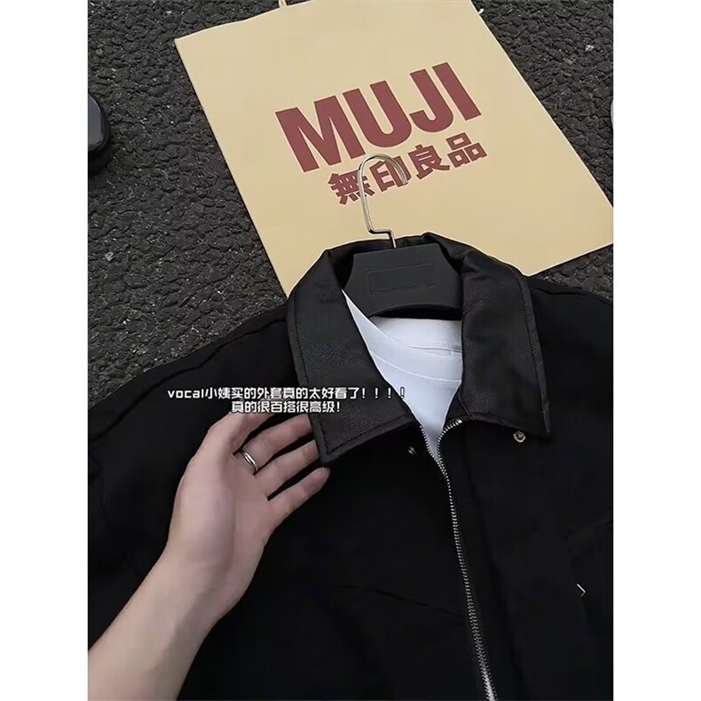 网图原版小马丁外套高街潮牌港风日系原宿风韩版潮流宽松夹克,男装夹克,四季星座505