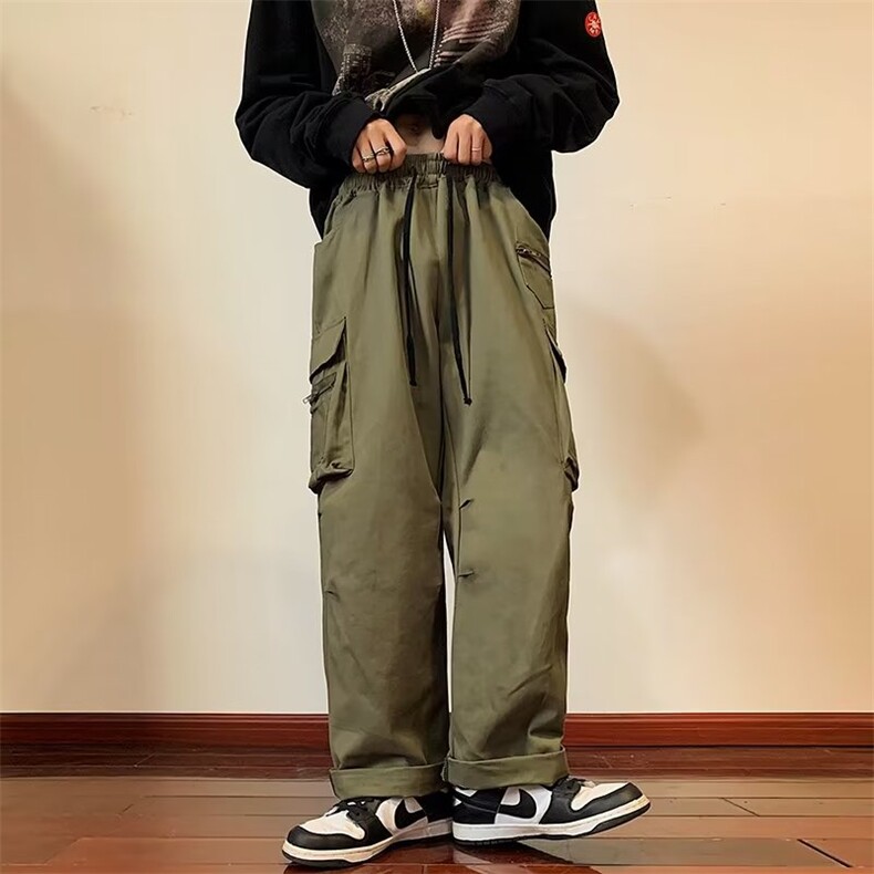 男秋季新款港风休闲裤精品水洗棉CK89P52淘系控价69图片
